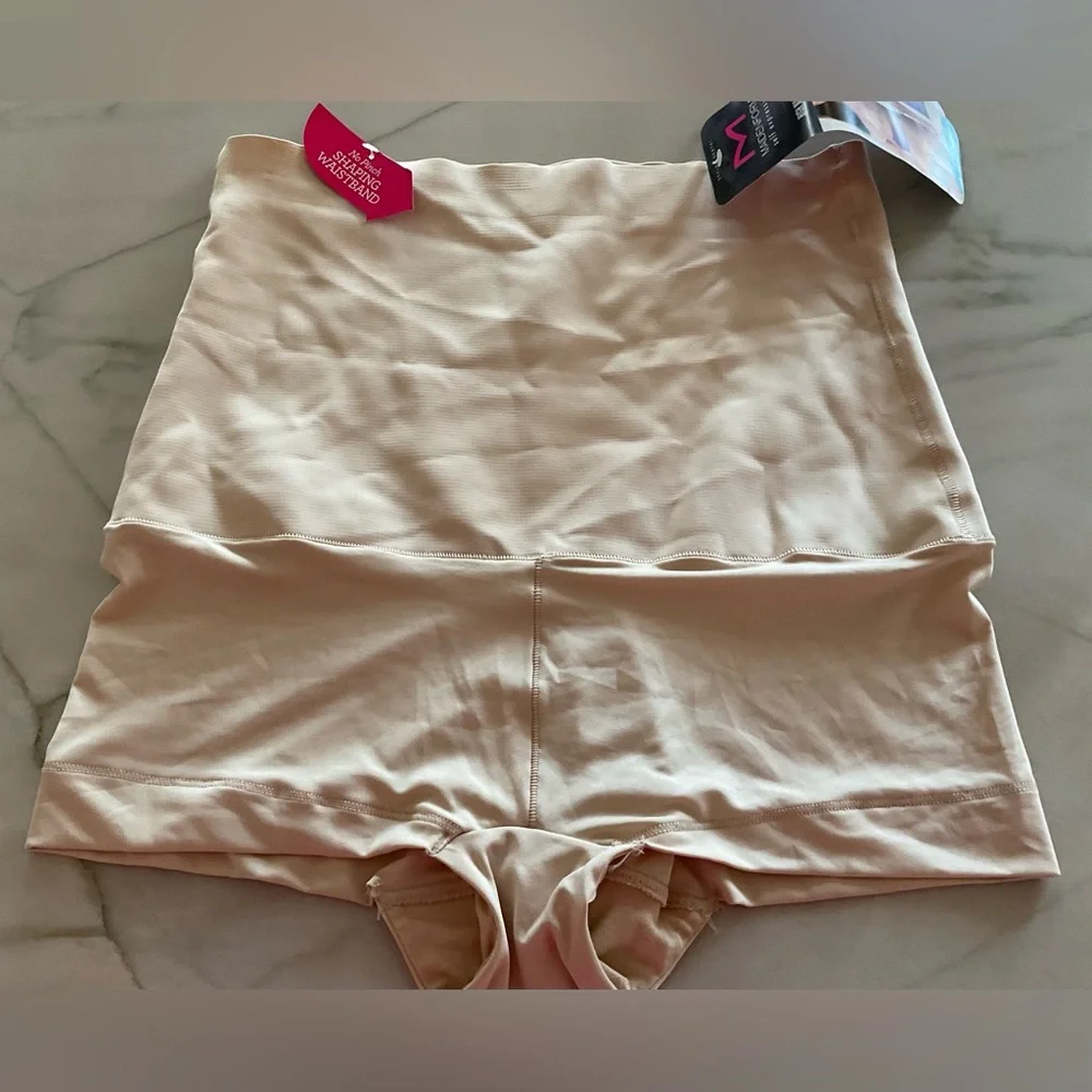 Maidenform High Waist Boy Short Firm Shapes Sz L NWT